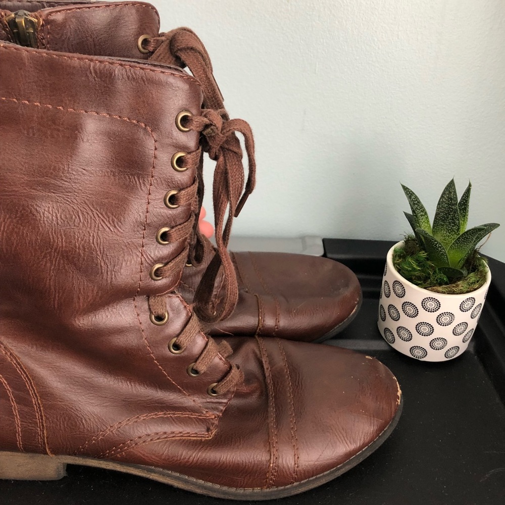 Rampage Brown Laced Boots